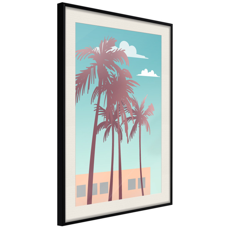Poster Miami Palm Trees - Holiday View With Blue Sky and White Clouds 144334 additionalImage 11