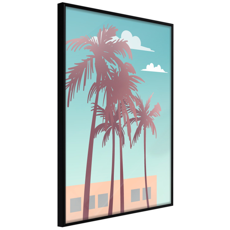 Poster Miami Palm Trees - Holiday View With Blue Sky and White Clouds 144334 additionalImage 6