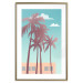 Poster Miami Palm Trees - Holiday View With Blue Sky and White Clouds 144334 additionalThumb 24