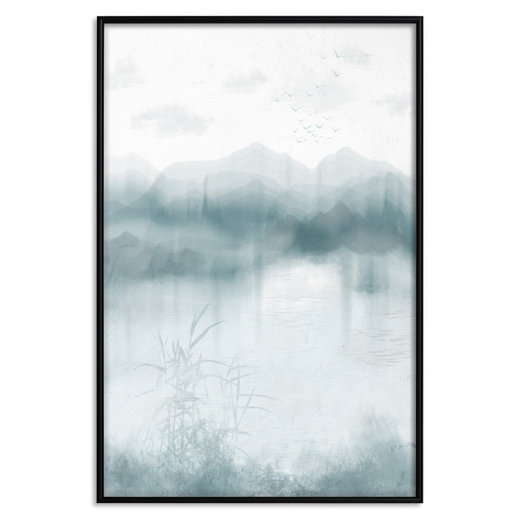 Poster Blue Mountains - Misty Landscape in Soothing Tones 146134 additionalImage 17