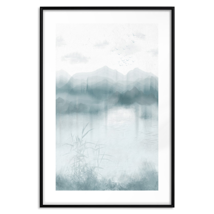 Poster Blue Mountains - Misty Landscape in Soothing Tones 146134 additionalImage 27