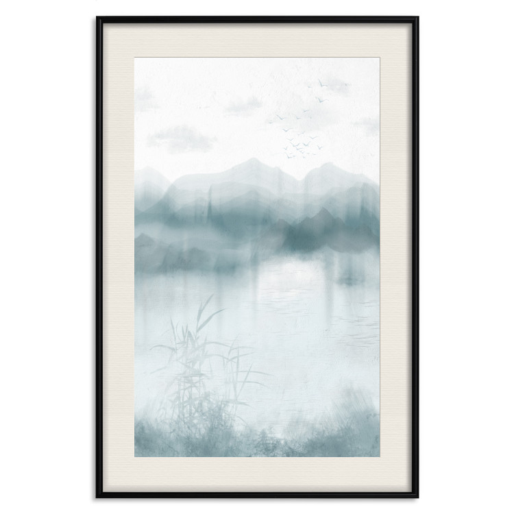 Poster Blue Mountains - Misty Landscape in Soothing Tones 146134 additionalImage 20