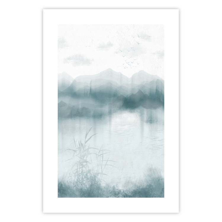 Poster Blue Mountains - Misty Landscape in Soothing Tones 146134 additionalImage 21