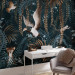 Wall Mural Tropical Jungle - Exotic Animals among the Leaves - Third Variant 146434 additionalThumb 4