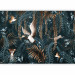 Wall Mural Tropical Jungle - Exotic Animals among the Leaves - Third Variant 146434 additionalThumb 1