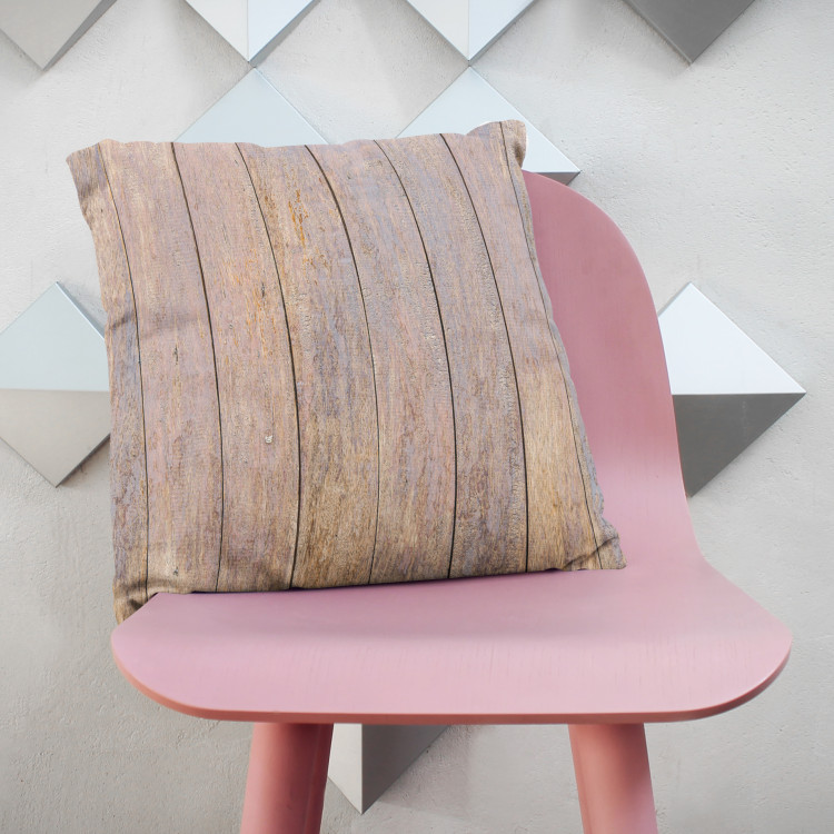 Decorative Microfiber Pillow Exotic wood - pattern imitating plank texture cushions 146734 additionalImage 2