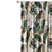 Decorative Curtain Elegance of leaves - composition in shades of green and gold 147234 additionalThumb 4