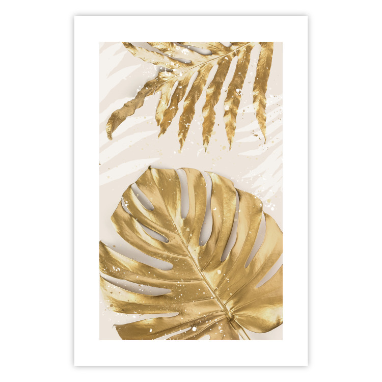 Poster Golden Leaves With an Elegant Monster - Plants With a Festive Atmosphere 148434 additionalImage 25