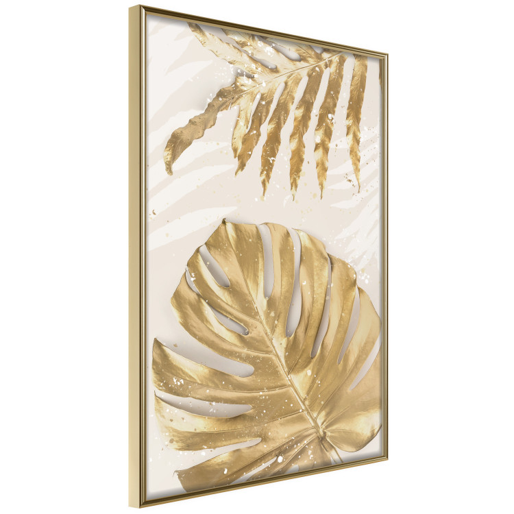 Poster Golden Leaves With an Elegant Monster - Plants With a Festive Atmosphere 148434 additionalImage 4