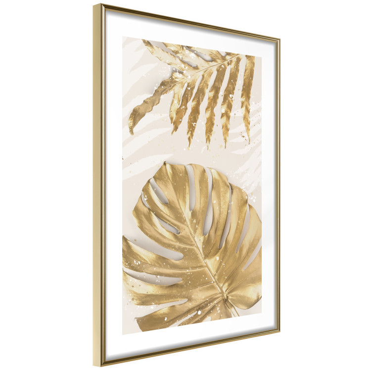 Poster Golden Leaves With an Elegant Monster - Plants With a Festive Atmosphere 148434 additionalImage 13