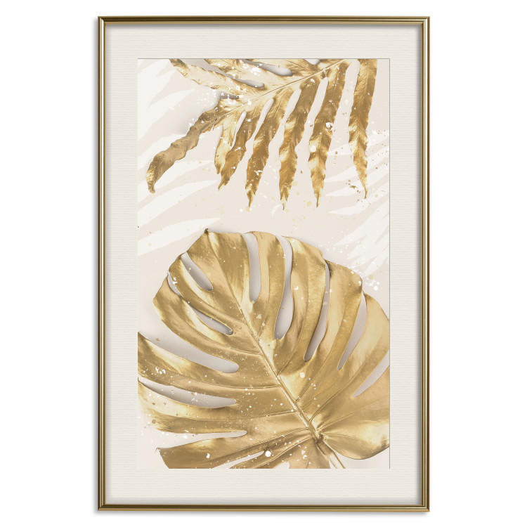 Poster Golden Leaves With an Elegant Monster - Plants With a Festive Atmosphere 148434 additionalImage 24