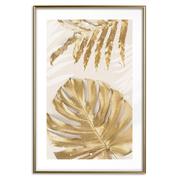 Poster Golden Leaves With an Elegant Monster - Plants With a Festive Atmosphere 148434 additionalImage 21
