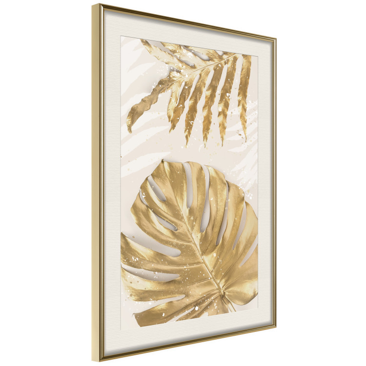 Poster Golden Leaves With an Elegant Monster - Plants With a Festive Atmosphere 148434 additionalImage 7