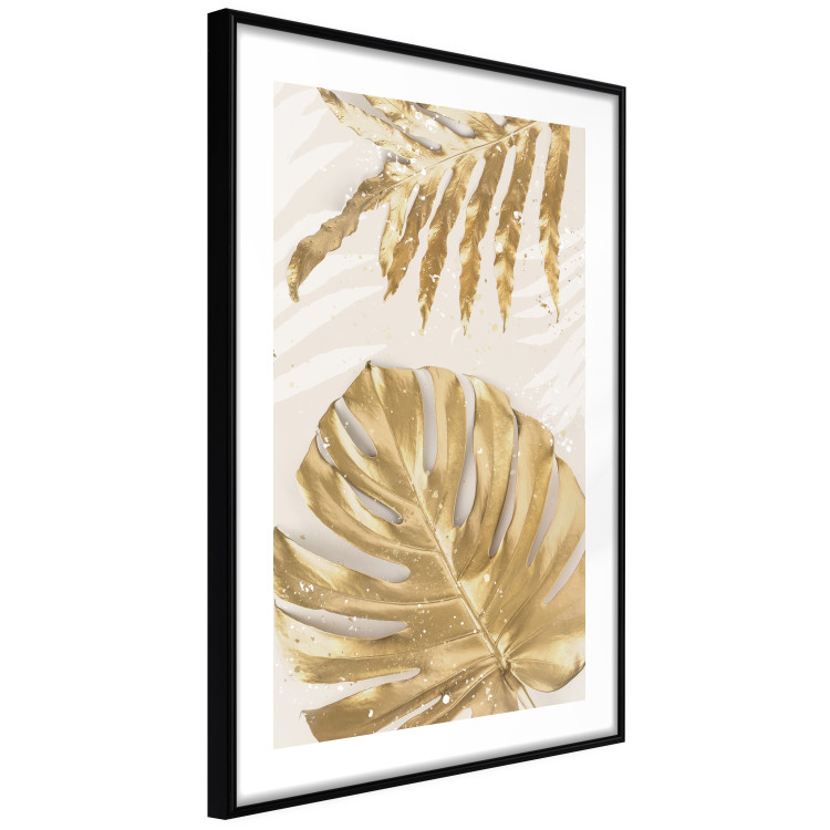 Poster Golden Leaves With an Elegant Monster - Plants With a Festive Atmosphere 148434 additionalImage 2