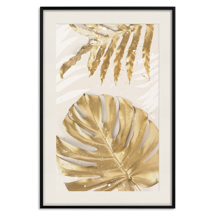 Poster Golden Leaves With an Elegant Monster - Plants With a Festive Atmosphere 148434 additionalImage 26