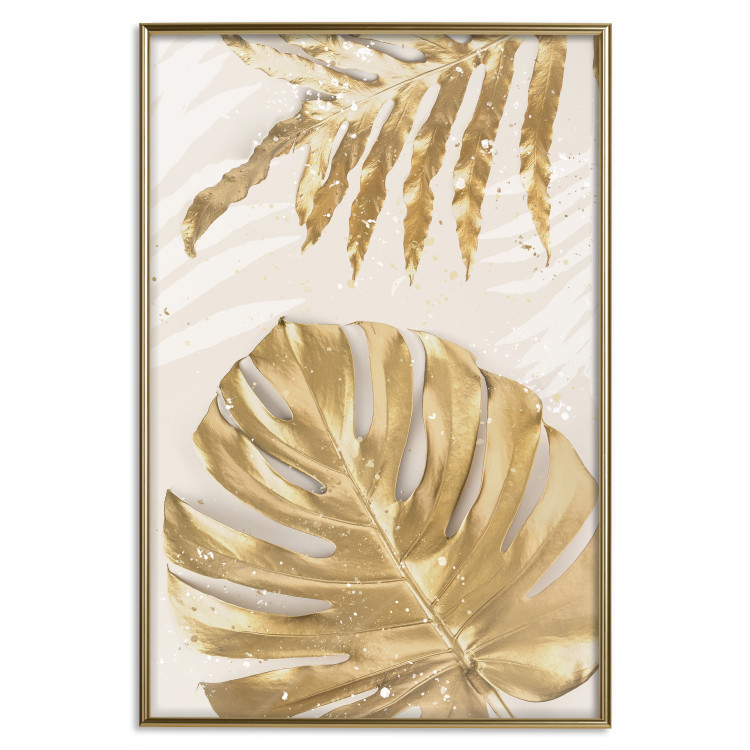 Poster Golden Leaves With an Elegant Monster - Plants With a Festive Atmosphere 148434 additionalImage 20
