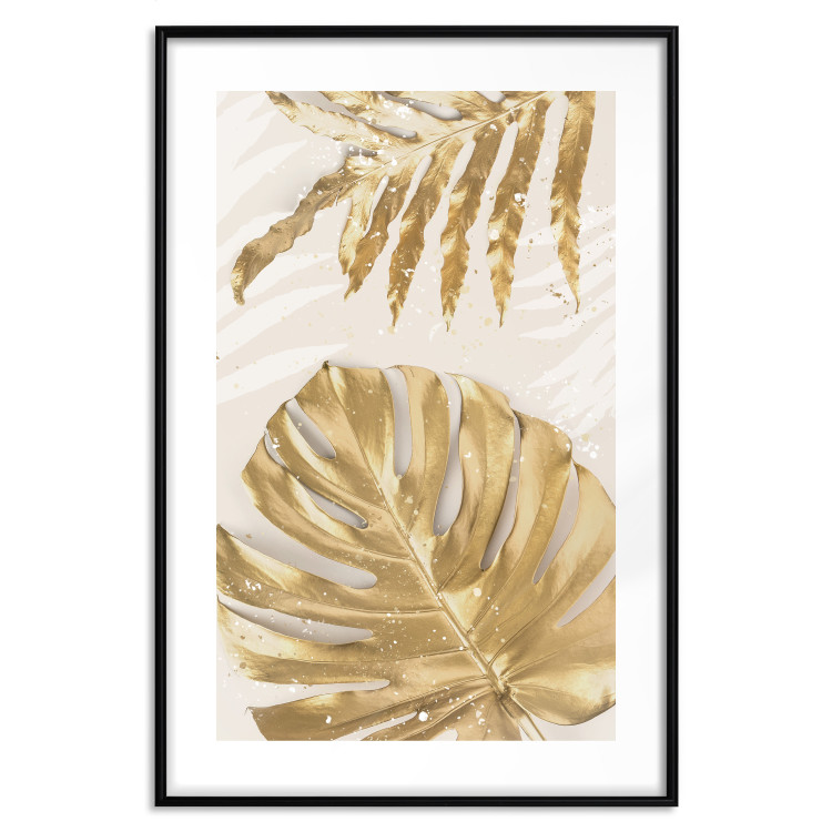Poster Golden Leaves With an Elegant Monster - Plants With a Festive Atmosphere 148434 additionalImage 27