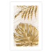 Poster Golden Leaves With an Elegant Monster - Plants With a Festive Atmosphere 148434 additionalThumb 25