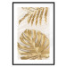 Poster Golden Leaves With an Elegant Monster - Plants With a Festive Atmosphere 148434 additionalThumb 27