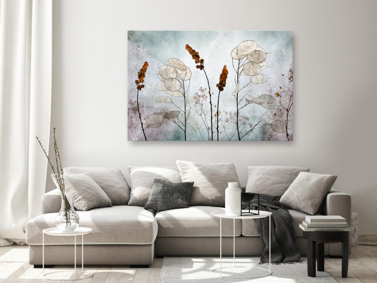 Canvas Art Print Lunaria in the Meadow (1 Part) Wide 149934 additionalImage 3