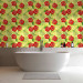 Wallpaper Fiery Hibiscus - Red Flowers and Green Leaves on a Yellow Background 150034 additionalThumb 10