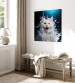 Canvas Art Print AI Norwegian Forest Cat - Wet Animal Fantasy Portrait - Square 150134 additionalThumb 10
