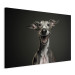 Canvas Art Print AI Greyhound Dog - Portrait of a Wide Smiling Animal - Horizontal 150234 additionalThumb 2