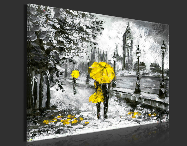 Acrylic print Walk in London - Yellow [Glass] 150634 additionalImage 6