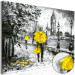 Acrylic print Walk in London - Yellow [Glass] 150634