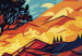 Poster Sunrise - A Vivid Landscape Inspired by the Works of Van Gogh 151134 additionalThumb 2