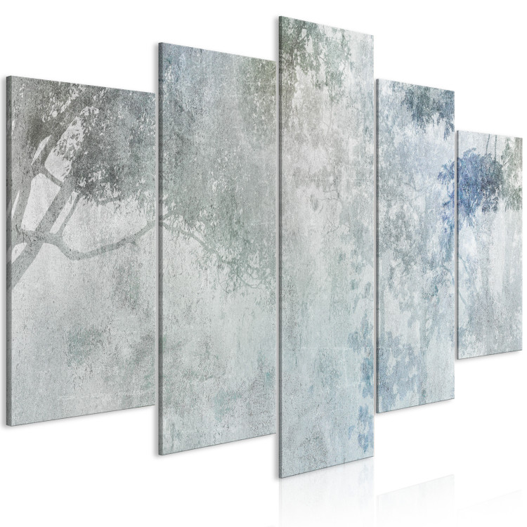 Canvas Print Trees in the Mist - Nature in Blue and Gray Tones 151434 additionalImage 2
