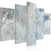 Canvas Print Trees in the Mist - Nature in Blue and Gray Tones 151434 additionalThumb 2