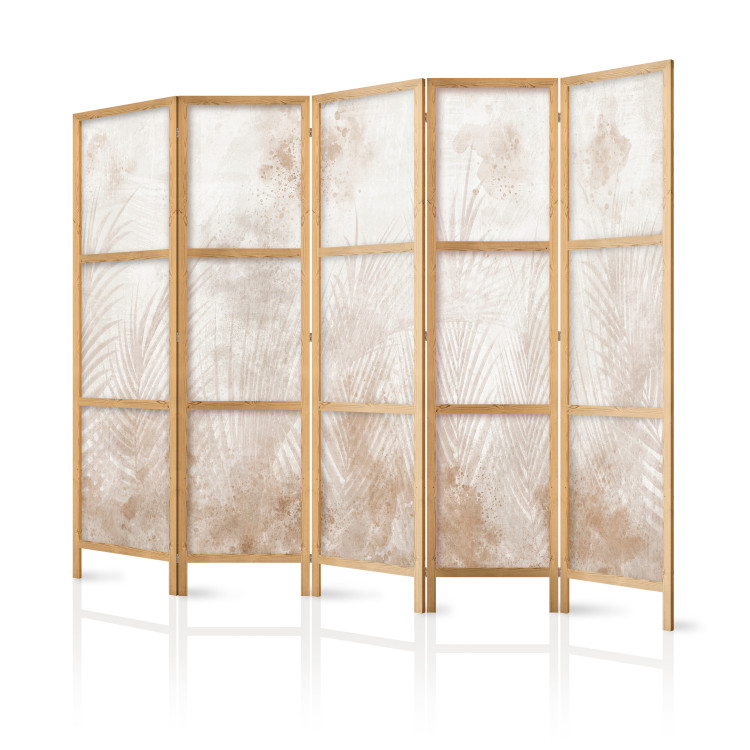 Room Divider Sandy Relaxation - Delicate Beige Palm Leaves II [Room Dividers] 151734 additionalImage 5