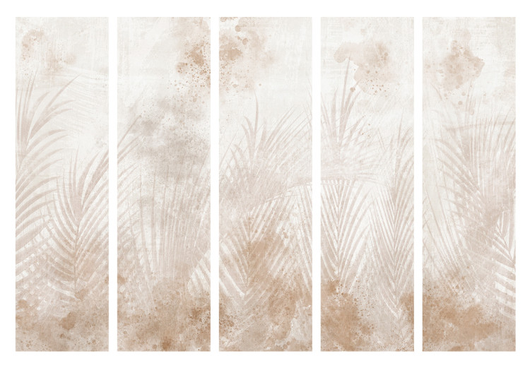 Room Divider Sandy Relaxation - Delicate Beige Palm Leaves II [Room Dividers] 151734 additionalImage 7