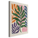 Canvas Art Print Colorful Leaves - A Composition Inspired by the Work of Matisse 159934 additionalThumb 2