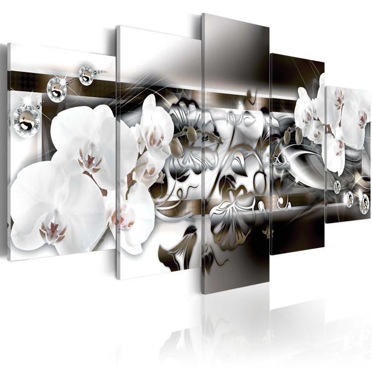 Canvas Orchids suffused with platinum 50134 additionalImage 2