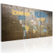 Canvas Art Print Industrial map - with country inscriptions placed in their shapes 55434 additionalThumb 2
