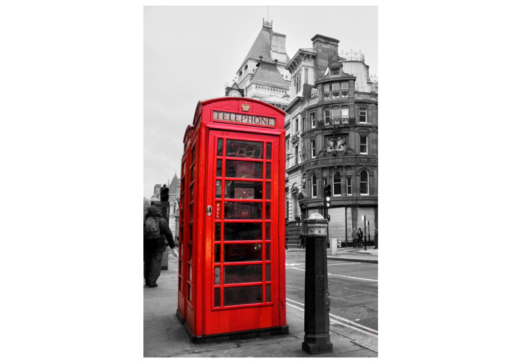 Photo Wallpaper Telephone - black and white urban architecture of London 59934 additionalImage 1