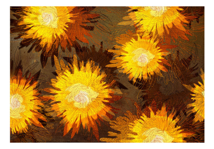Photo Wallpaper Sunflower dance 60734 additionalImage 1