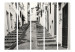 Room Divider Screen Old Town in Altea II - black and white city architecture in Europe 95634 additionalThumb 3