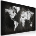 Canvas Art Print Dark World Map 106844 additionalThumb 2