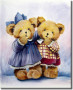 Canvas Print Cute Bears 107044