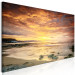 Canvas Art Print Sunset - seaside panorama in warm colors 108344 additionalThumb 2