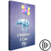 Canvas Print Words of Inspiration (1-part) - Elephant with Balloons and Motivational Text 114544 additionalThumb 6