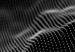 Poster Sound Stabilizer - simple black and white composition in musical waves 117344 additionalThumb 9