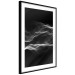 Poster Sound Stabilizer - simple black and white composition in musical waves 117344 additionalThumb 11