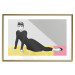 Poster Beautiful Audrey - composition with the figure of a famous woman against an abstract background 117544 additionalThumb 14
