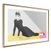 Poster Beautiful Audrey - composition with the figure of a famous woman against an abstract background 117544 additionalThumb 6
