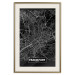 Wall Poster Dark Map of Frankfurt - black and white composition with the German city 118144 additionalThumb 19