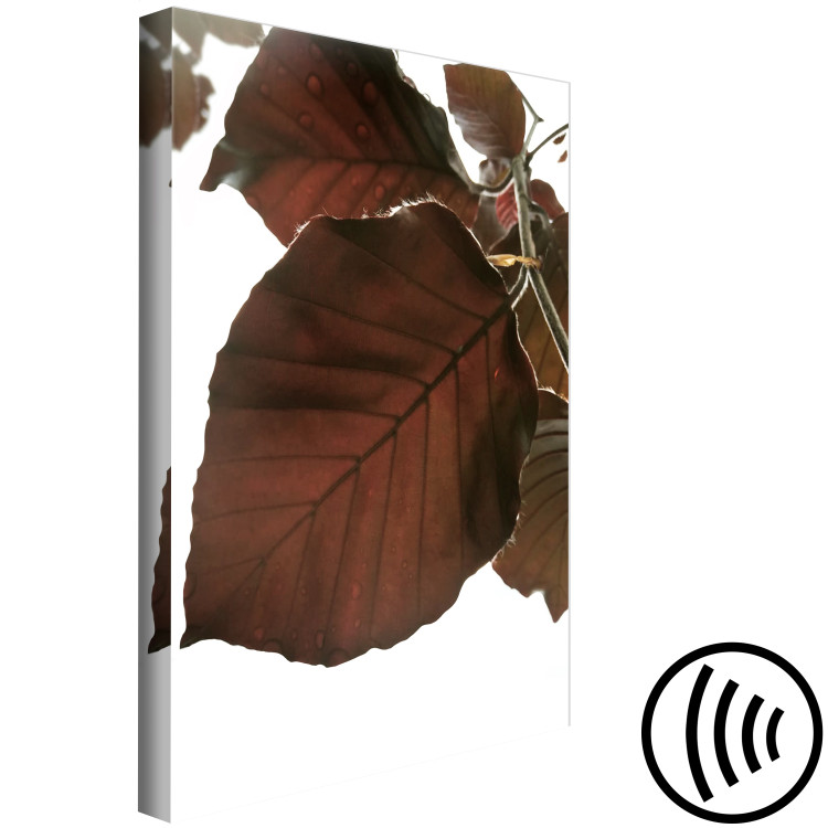 Canvas Print Autumn Elegance (1-part) - Tree Leaves in Brown Shades 122644 additionalImage 6